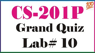 Download the video "CS201P Lab#10 Quiz Virtual University 100% || Introduction to Programming (Practical)"