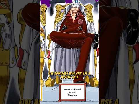 5 Admirals Who Can Use A Buster Call #shorts #onepiece #akainu #kizaru #kong