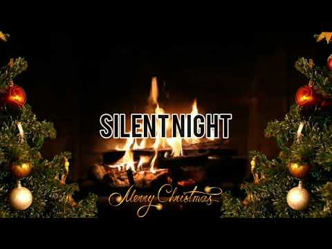 Noche de paz ❄  Villancico Navideño con chimenea