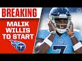 Titans QB Ryan Tannehill OUT Sunday vs Texans, Malik Willis TO START | CBS Sports HQ