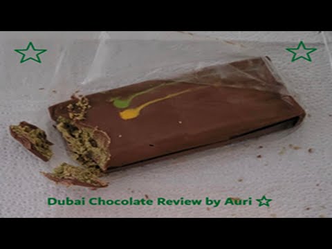 Auri reviews a Dubai chocolate bar! Yummy!! :-)