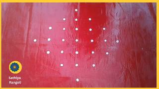 7x1 seq 593|ஆடி கிருத்திகை சிறப்பு கோலம் | Aadi karthigai special Kolam | Easy Sikku Kolam with Dots