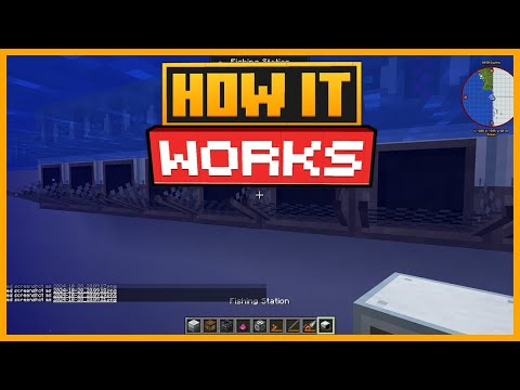 🟨 HOW the FISHING STATION WORKS in the TECH REBORN MOD in MINECRAFT