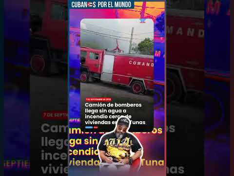 Bomberos sin agua enfrentan incendio en vertedero de Las Tunas