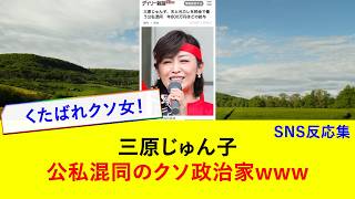 三原じゅん子 公私混同のクソ政治家www