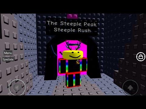 The steeple peak rush completed (first ever tower rush). (Roblox GNZT)