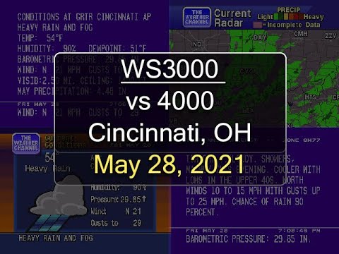 WeatherStar 3000 vs 4000 Simulated - May 28, 2021