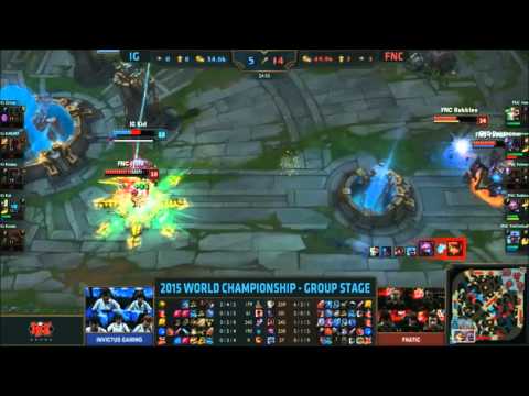Rekkles Kennen Quadra Kill FNC vs IG LOL World Championship 2015