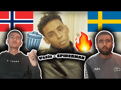 Norwegians React To Swedish Rap. Reacting Til Yasin - SPIDERMAN (intro) - (Official Video)
