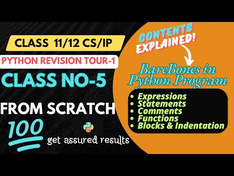 Python Fundamentals Barebones Of Program Chapter 7 Class 11 Python Class 1112computerscience