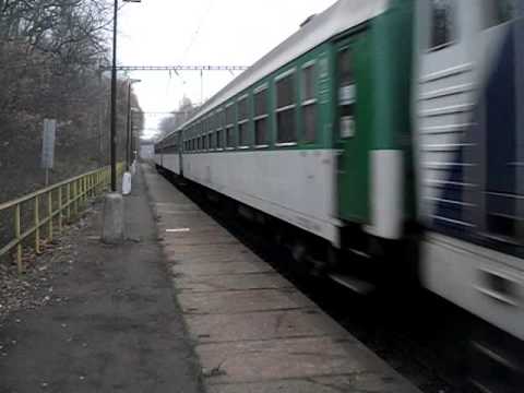 Příjezd vlaku Sp 1694 (ČD 163.257) - Chomutov město, 23. 11. 2012