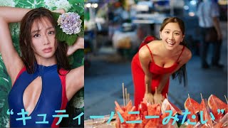 斎藤恭代、大胆に胸元を開けた競泳水着姿にファン歓喜