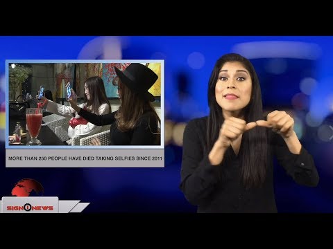 More than 250 people have died taking selfies since 2011 (ASL - 10.4.18)