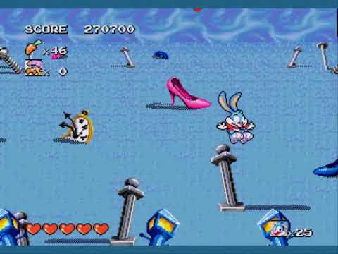 Tiny Toon Adventures: Buster's Hidden Treasure - SECRET STAGE 6 + WACKYLAND 🥕 | SKILLGAMING ✔️