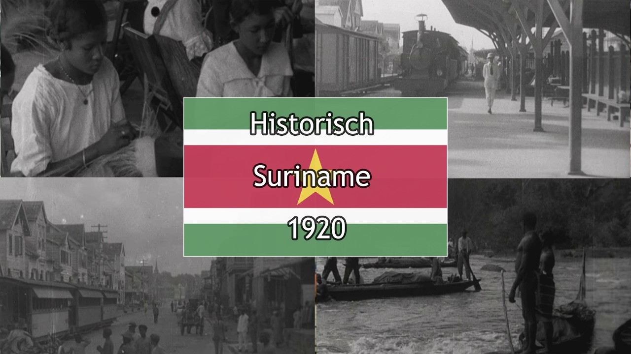 Historische videobeelden van Suriname uit 1920