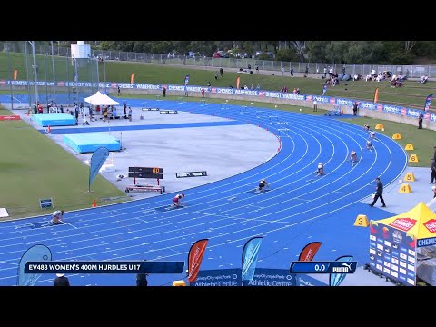 U17 Women 400m Hurdles Final 2022 Australian Track & Field Championships