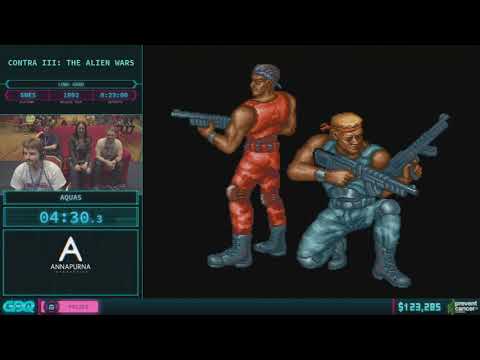 Contra III: The Alien Wars by Aquas in 23:29 - AGDQ 2018 - Part 20