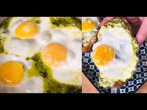 Pesto eggs: how to make the viral tiktok recipe at home!