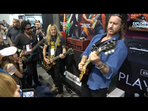 Doug Aldrich, Jared James Nichols, Marco Mendoza Jam at NAMM 01-24-2026