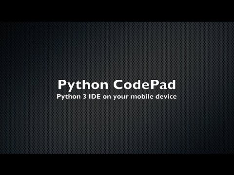 Python Codepad Mobile Python Ide Code Editor