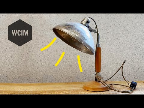 50-Year-Old Desk Lamp Restoration Using Basic Tools