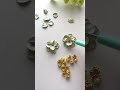 How to make Beautiful Polymer Clay Mint Flowers 🍀 | Clay Jewelry Business 🌈