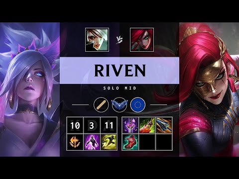 Riven Mid vs Katarina - EUW Diamond Patch 25.06