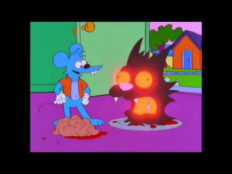 Bart & Lisa Gets Trapped Inside The Itchy And Scratchy Show