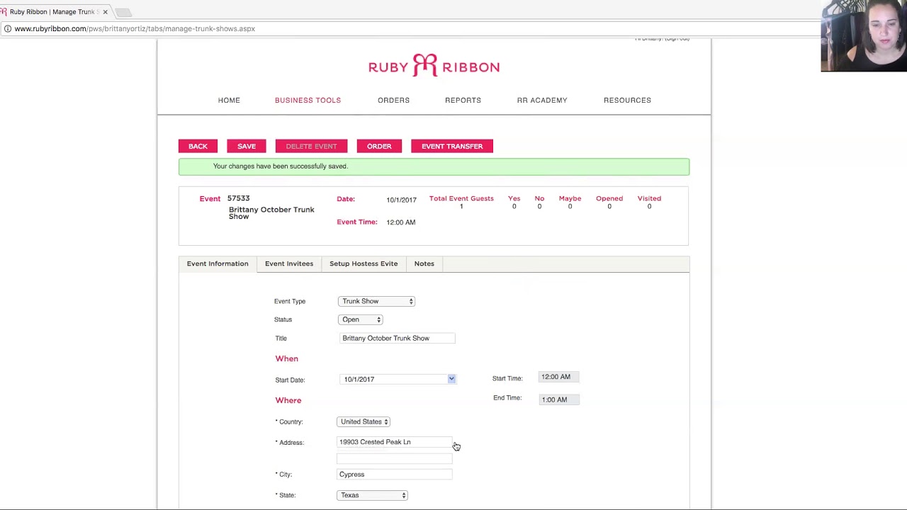 Ruby Ribbon - Multiple Payment Order Entry