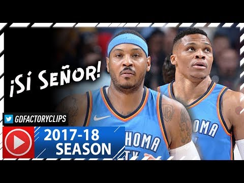 Russell Westbrook Triple-Double & Carmelo Anthony Full Highlights vs Grizzlies (2017.12.09) - CLUTCH
