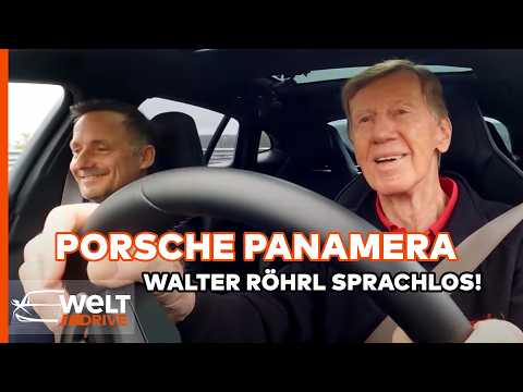 Walter Röhrl im Porsche Panamera: Fahrspaß und Luxus vereint! Testfahrt mit Tim Schrick | WELT Drive