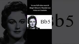 Birgit Nilsson Legendary Vocal Dynamics #birgitnilsson #opera #vocalsonly