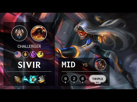 Sivir Mid vs Twisted Fate - NA Challenger Patch 10.6