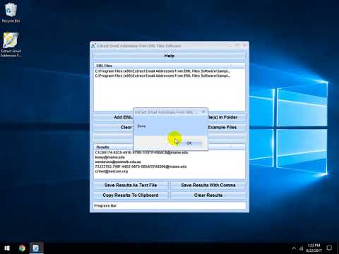Extract Email Addresses From EML Files Software