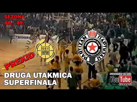 Jugoplastika - Partizan, sezona 1988./'89. - Druga utakmica finala Play - offa!