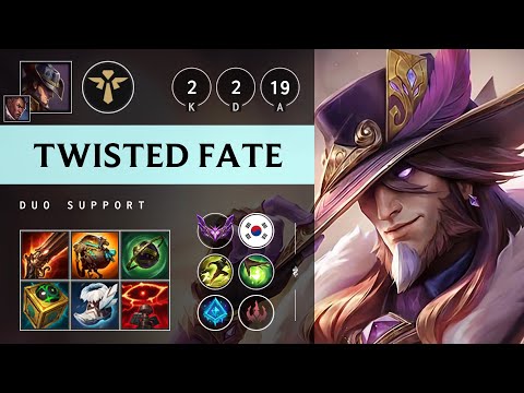 Twisted Fate Support vs Seraphine - KR Master Patch 25.10