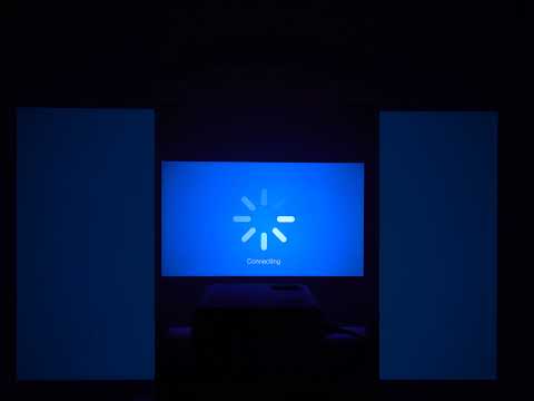 thumbnail video image 2 of Proyector HOMPOW Bluetooth Wifi 11000lm White, 2 of 7