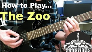 How to Play THE ZOO - The Scorpions. Guitar Lesson Tutorial.