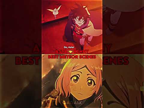 Asta and Kenpachi Zaraki destroying Meteors (Black Clover/Bleach)