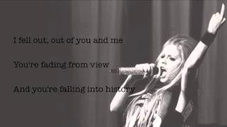 Avril Lavigne - Falling into History - Lyrics - HD