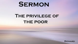 The privilege of the poor - Psalm 34:1-7, Matthew 4:23-5:12