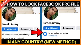 How to Lock Facebook Profile in ANY Country 2023 NEW METHOD - 100% LEGIT