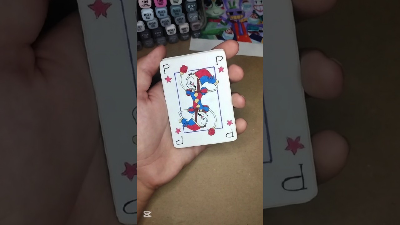 Turning TADC Ep 8 into cards 🎪🃏 #tadc #fanart #theamazingdigitalcircus #shorts #fyp #howtodraw