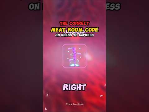 the *ACTUAL* MEAT ROOM CODE on Dress to Impress #dresstoimpress #roblox #dti