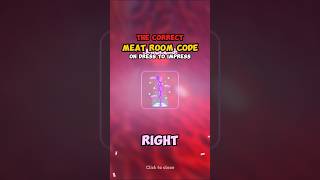 the *ACTUAL* MEAT ROOM CODE on Dress to Impress #dresstoimpress #roblox #dti