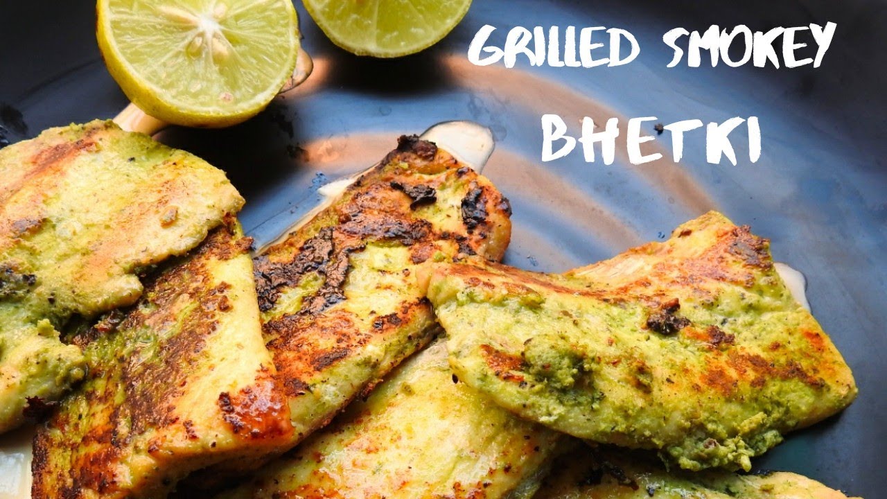 Grilled Fish Recipe | Easy Grilled Smokey Bhetki (On Tawa)