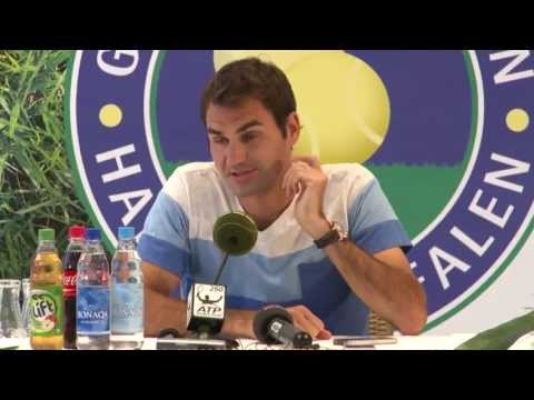 Gerry Weber Open 2013 Roger Federer - presser after final