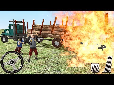 Heavy Logging Cargo Truck Transporter - Offroad Truck Driving Simulator 3D - Android Gameplay