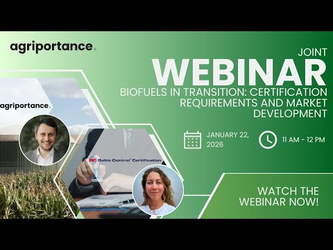 Webinar Recording: Biofuels in Transition – Certification Requirements and Market Development