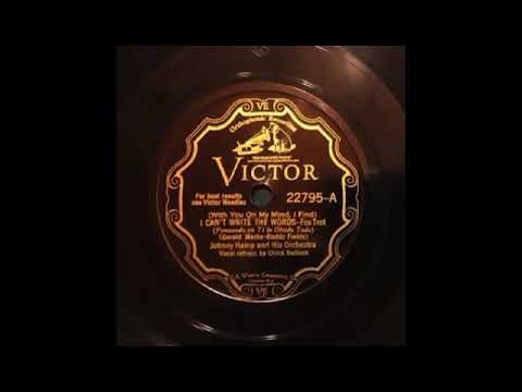 I Can't Write The Words by Johnny Hamp and His Orchestra, 1931
